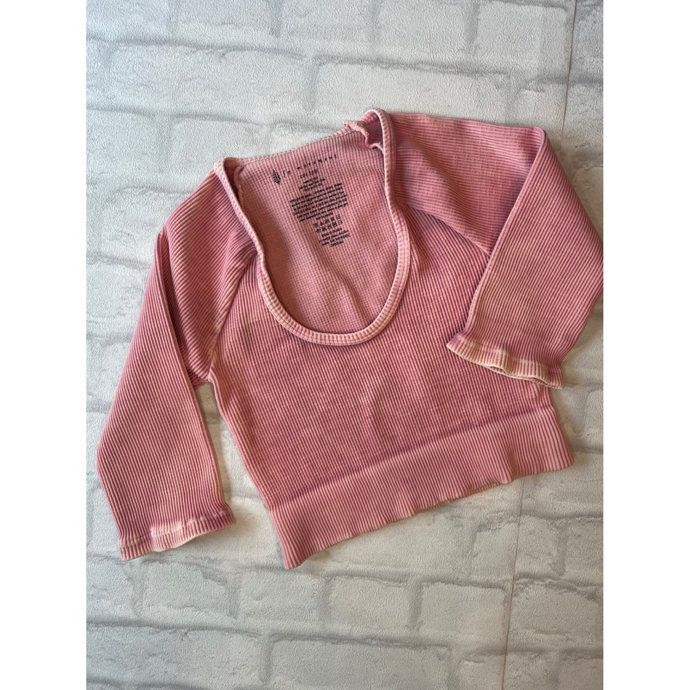 FP Movement Free People Good Karma‎ Long Sleeve Top Pink XS/S balletcore